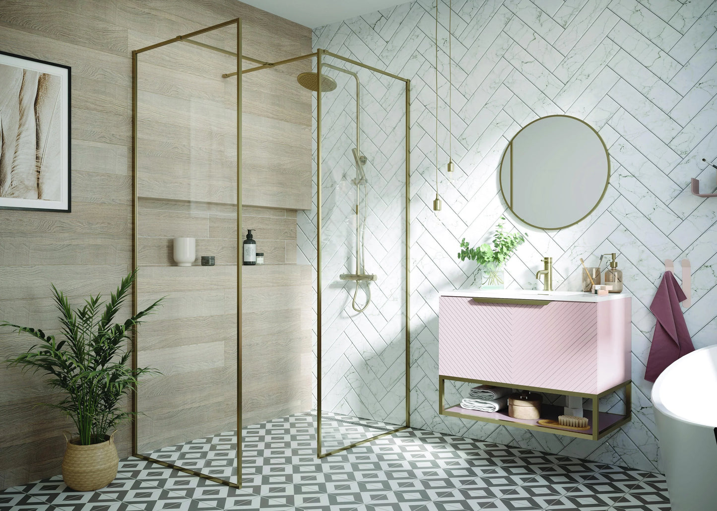 Brushed Brass Bathroom Ideas: The Best Colour Pairings & How to Style It