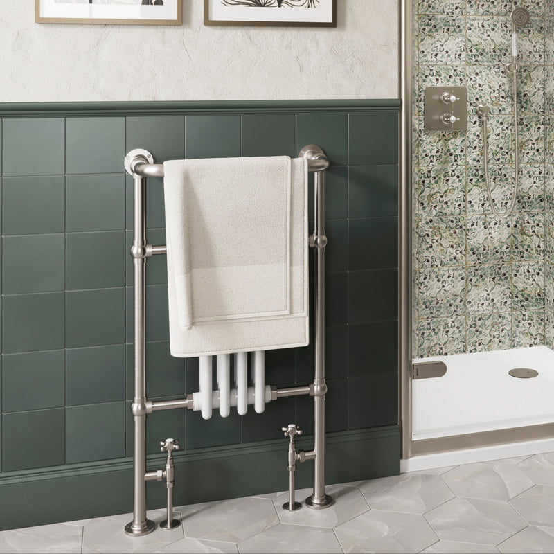 Bloomsbury Towel Warmer with Angled Valves