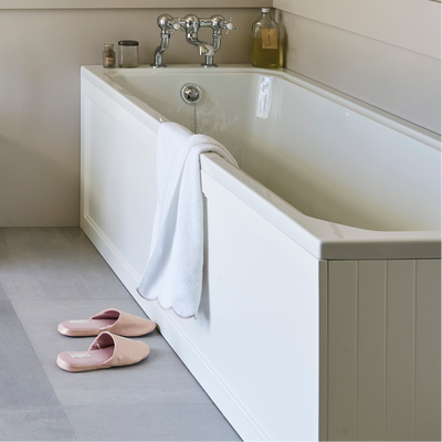 Arundel Bath End Panel 750mm | Matt White