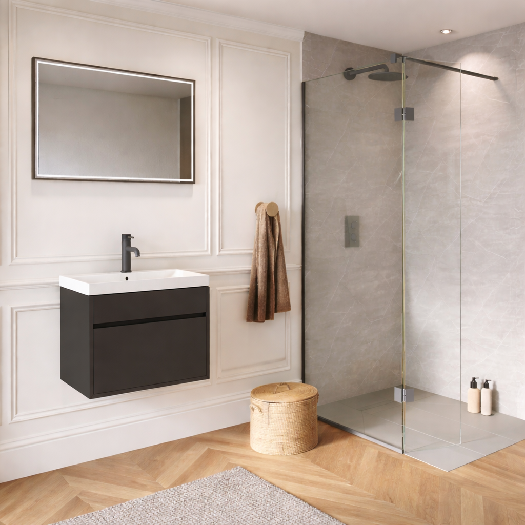 1 Drawer Wall Hung Vanity Unit 500mm Basin