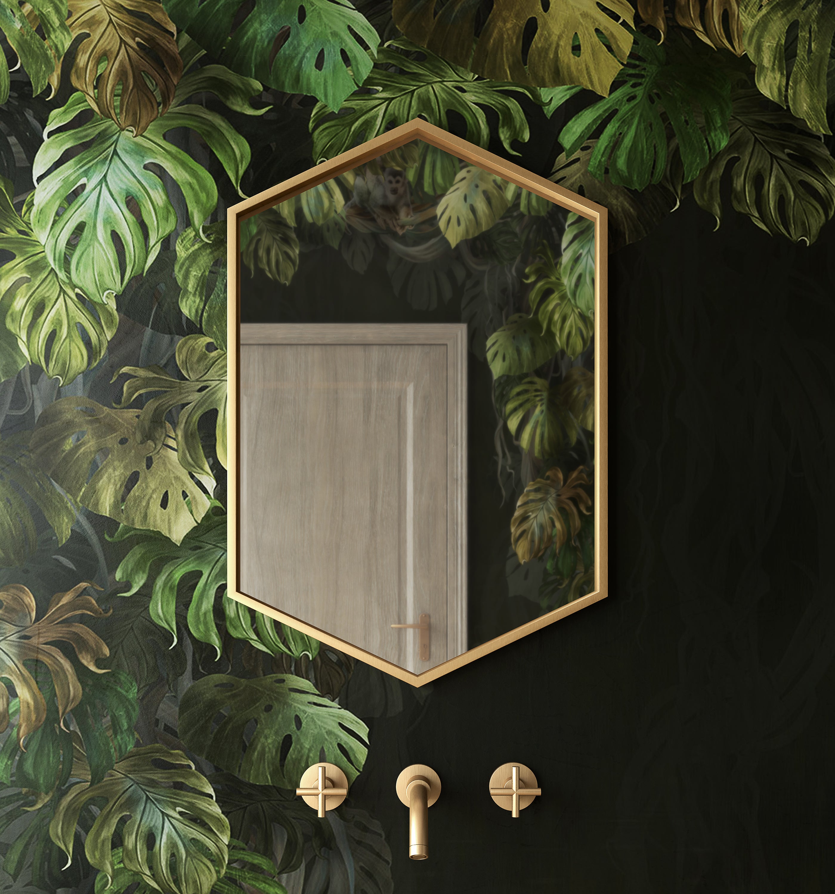 Origins Living Docklands Hexagonal Mirror 50 x 75cm | Discover More ...