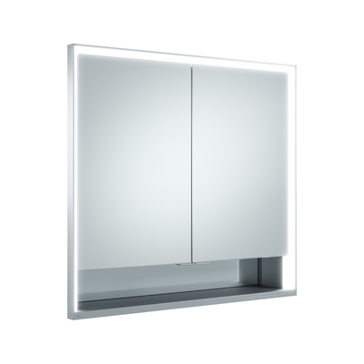 Royal Lumos Illuminated Mirror Cabinet - Recessed Installation | Silver