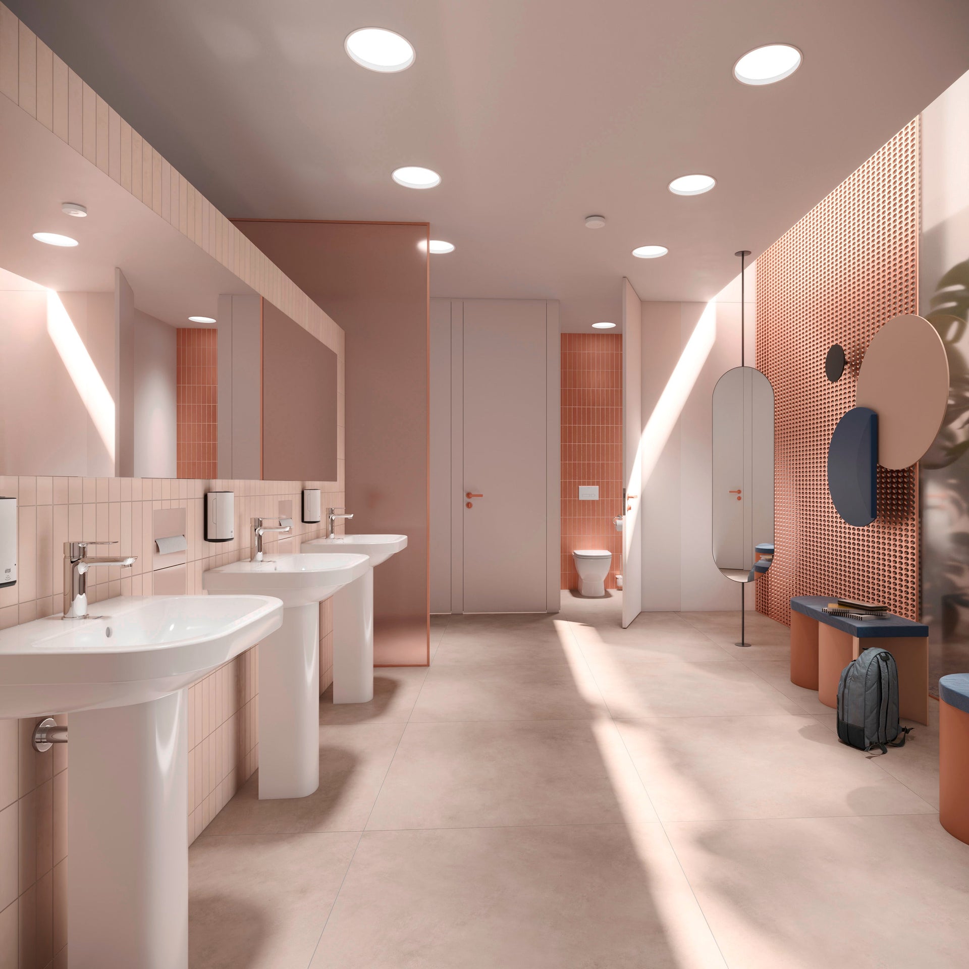 D Code Washbasin & Pedestal