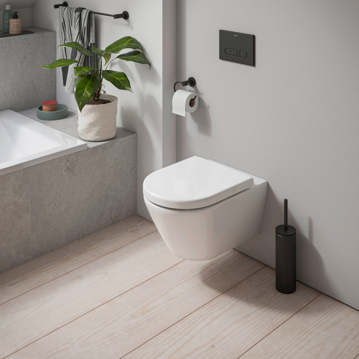 D Code Wall Mounted Toilet & Soft Close Seat Gloss