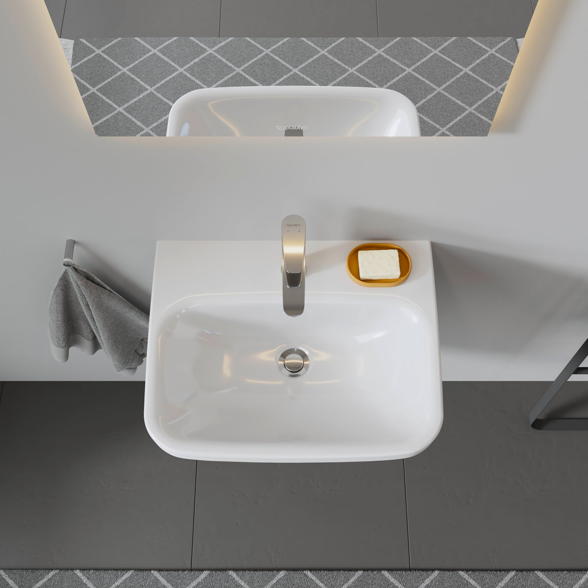 DuraStyle Washbasin & Pedestal Gloss