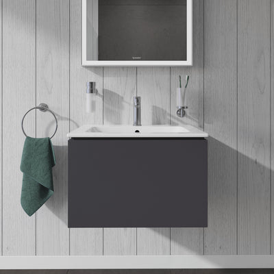 L-Cube Wall Mounted 1-Drawer Vanity Unit & ME by Stark Basin 630mm x 400mm