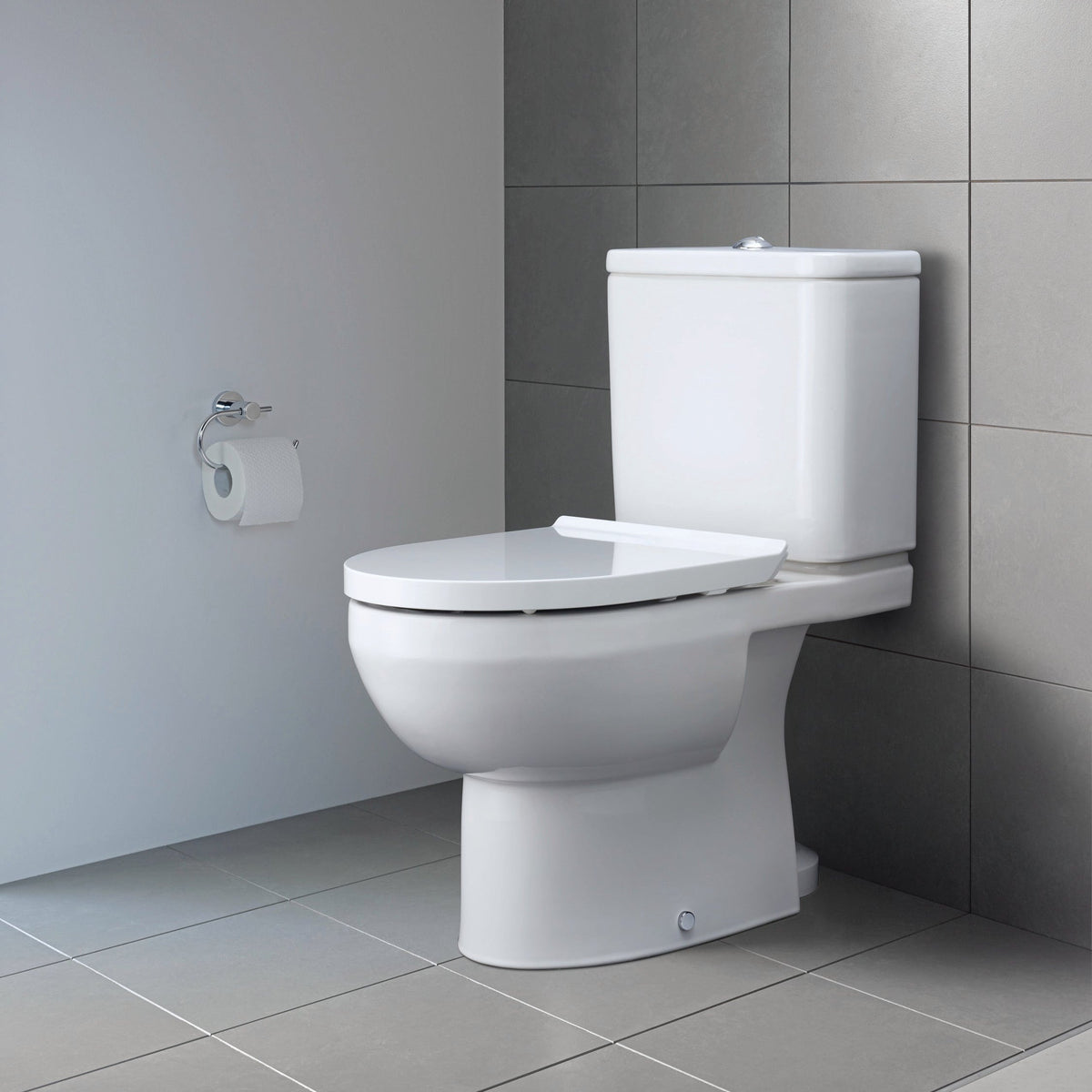 No.1 Open Back Close Coupled Toilet Set Gloss