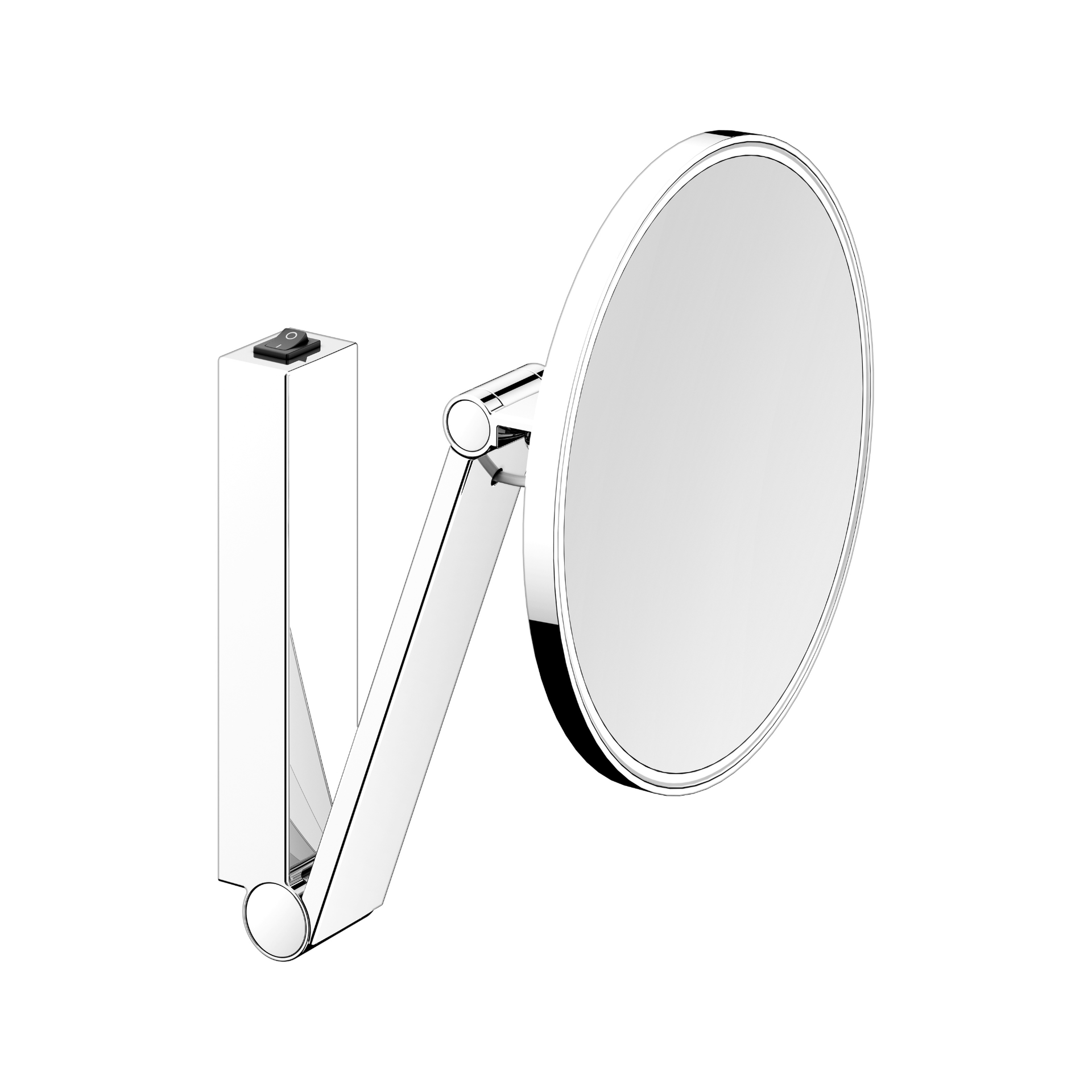 iLook Move Illuminated Cosmetic Mirror Switch Round Chrome