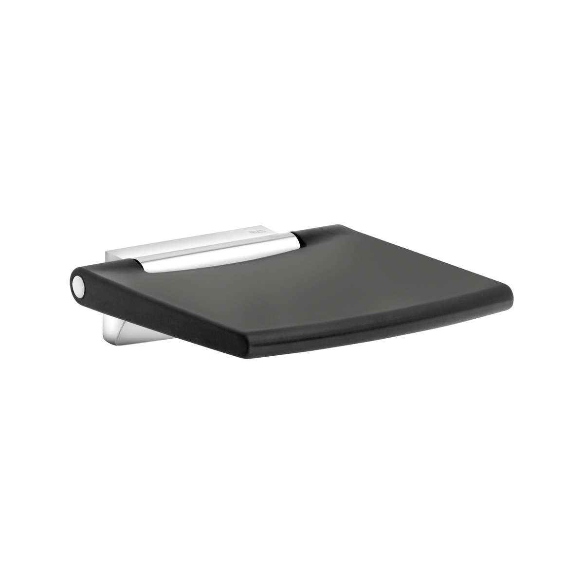 Plan Wall Mounted Tip Up Shower Seat Chrome &