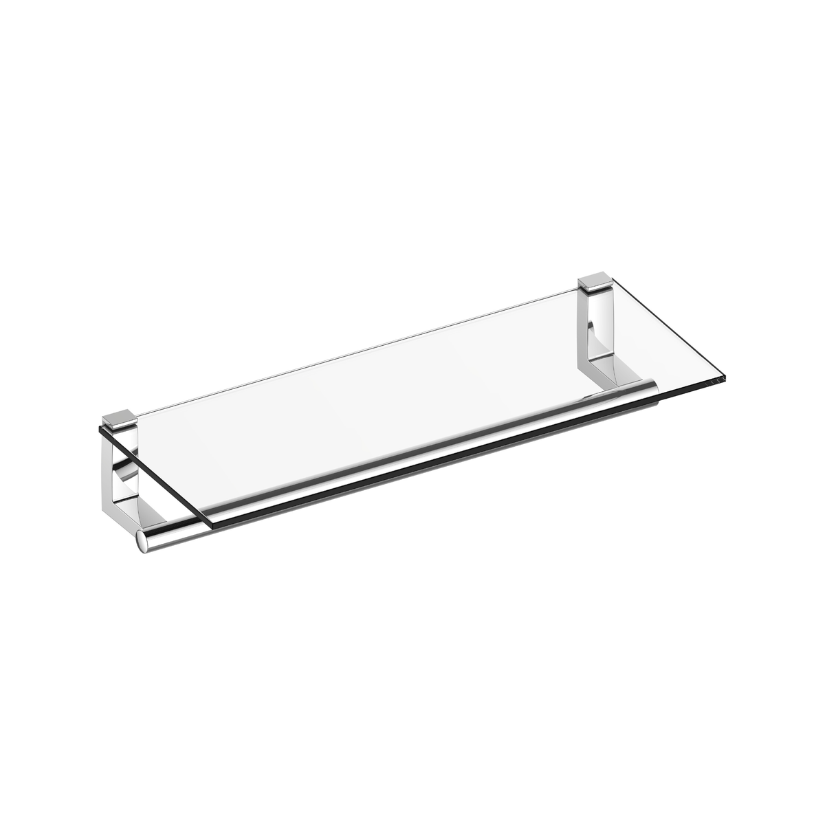 Plan Glass Towel Rack 600mm Chrome