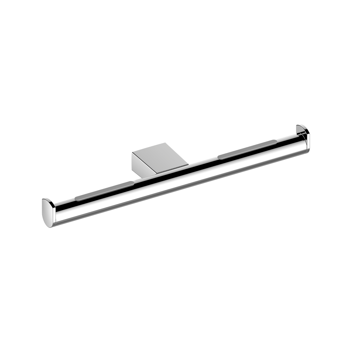 Plan Double Toilet Paper Holder Chrome