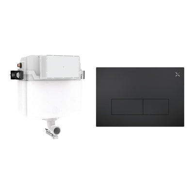 MPRO Cistern Set with Stainless Steel Flush Plate 1