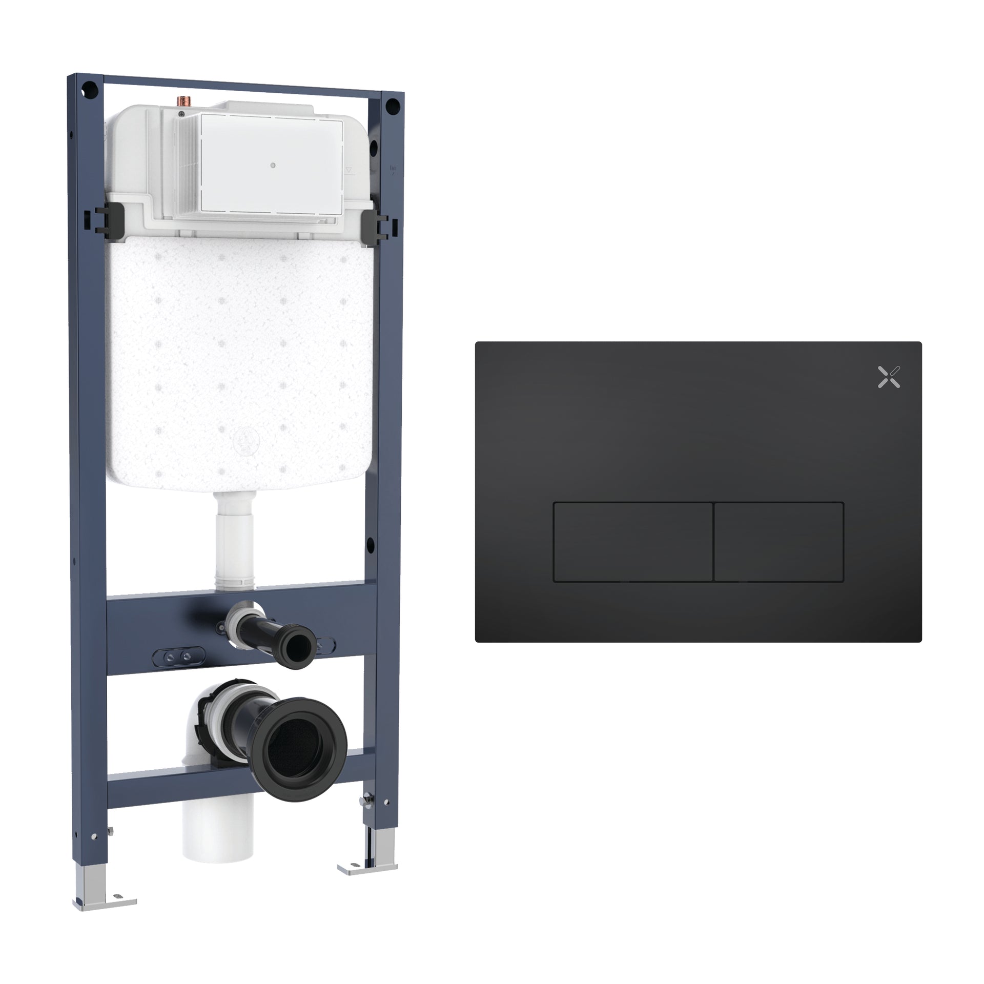 MPRO Slim 1.12m Frame Set Stainless Steel Flush Plate 4