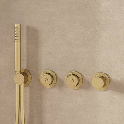 Module MPRO Push 2 Outlet Shower Valve with Handshower & Concealed Part
