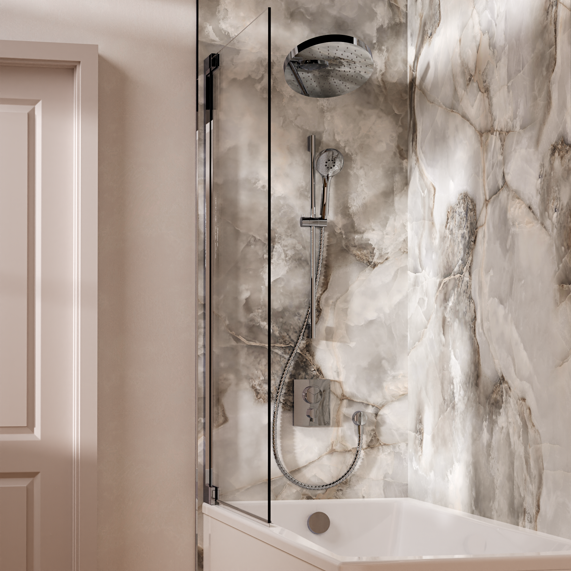 Push Shower Set 10