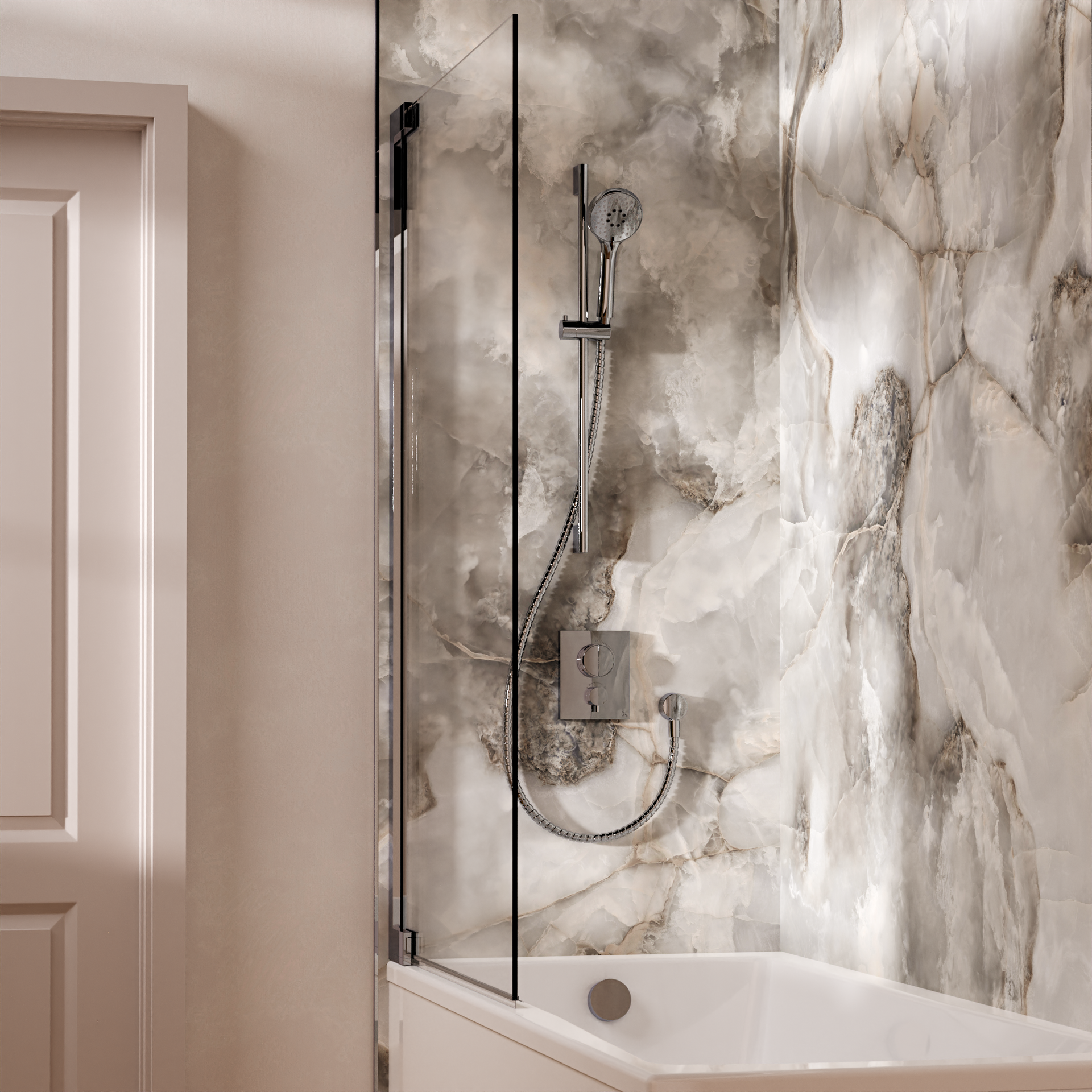 Push Shower Set 4