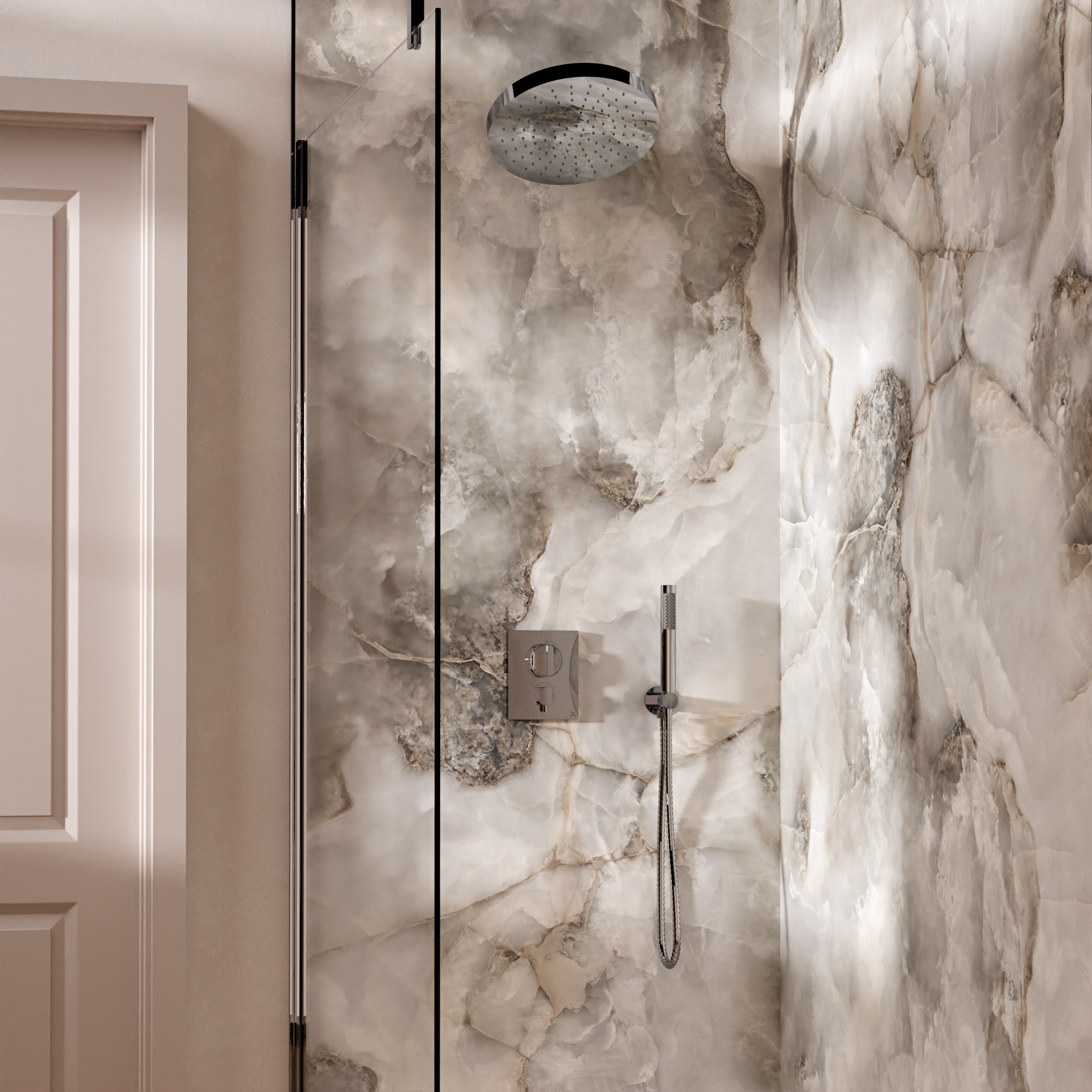 Push Shower Set 6