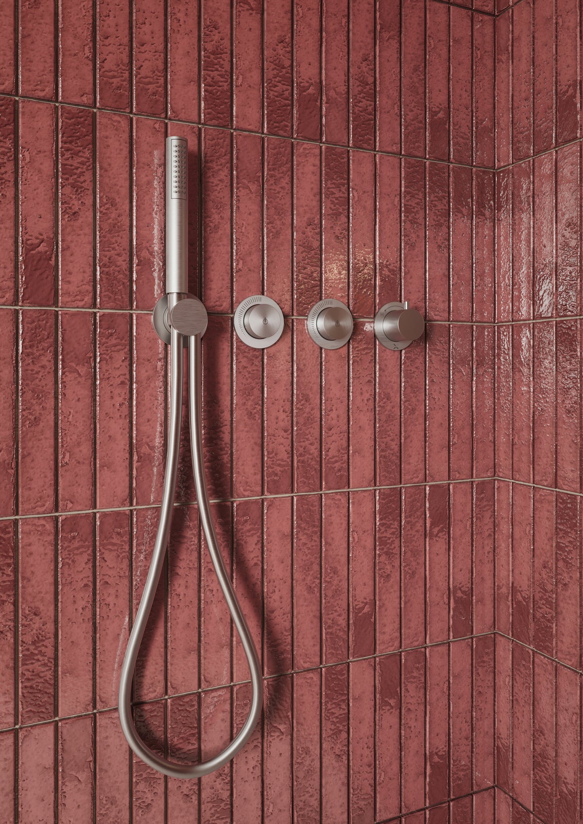 Module MPRO Push 2 Outlet Shower Valve with Handshower & Concealed Part