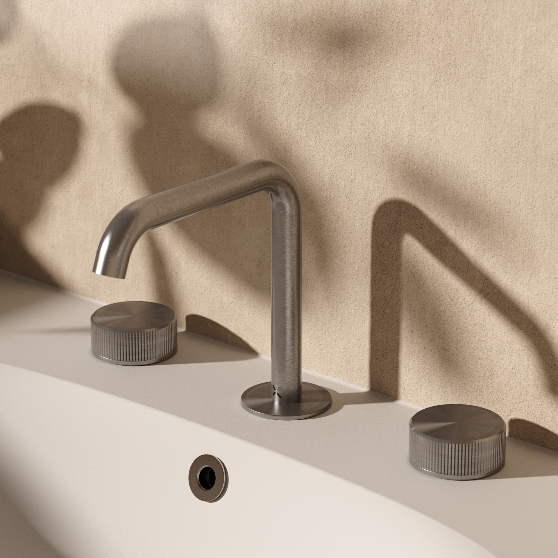 3ONE6 3 Hole Deck Mounted Basin Mixer
