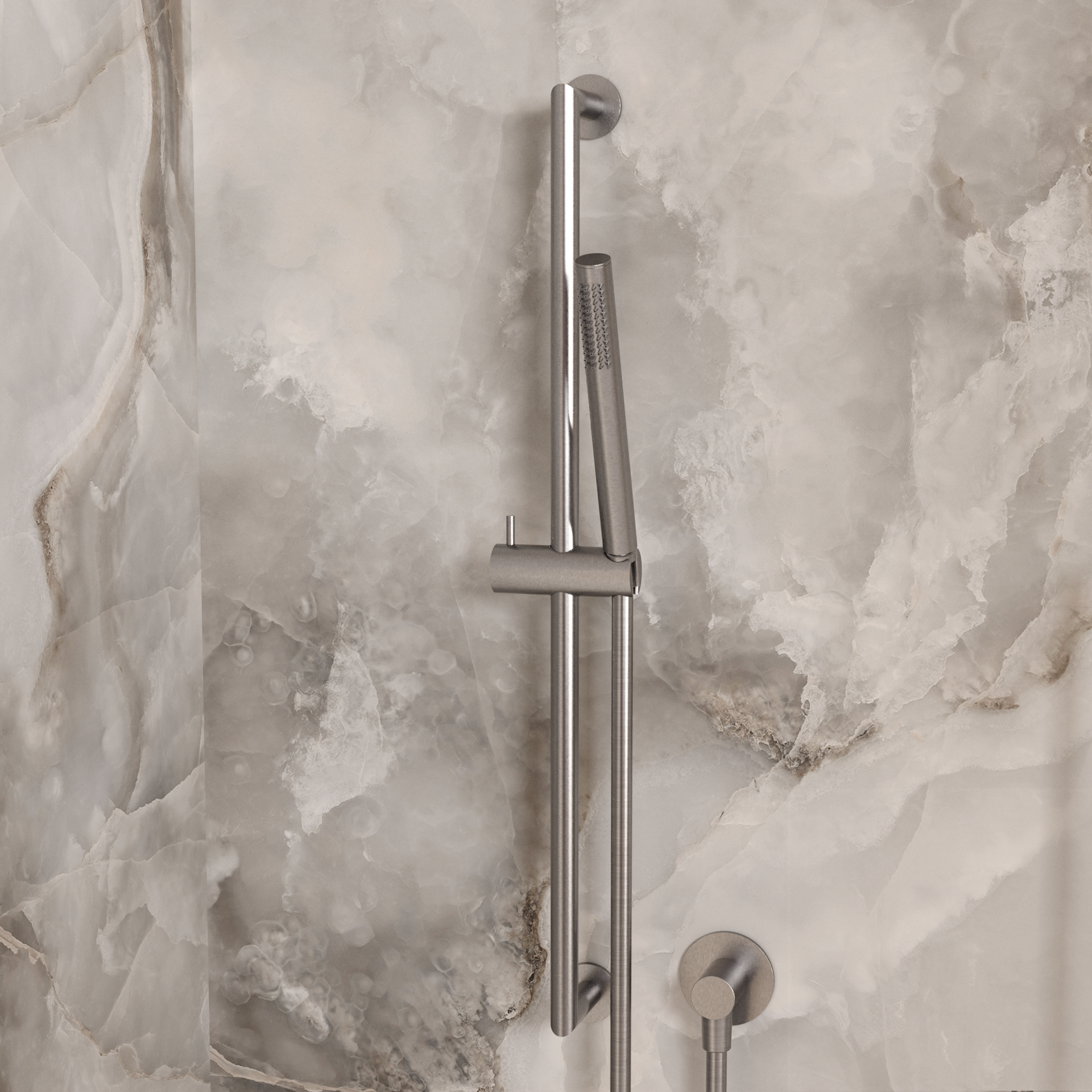 3ONE6 Shower Slide Rail Kit & Wall Outlet