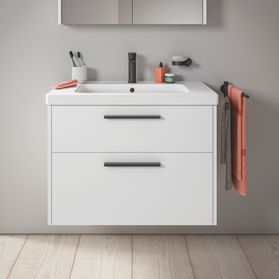 D-Code 2-Drawer Wall-Mounted Vanity Unit & Basin 800 x 555mm