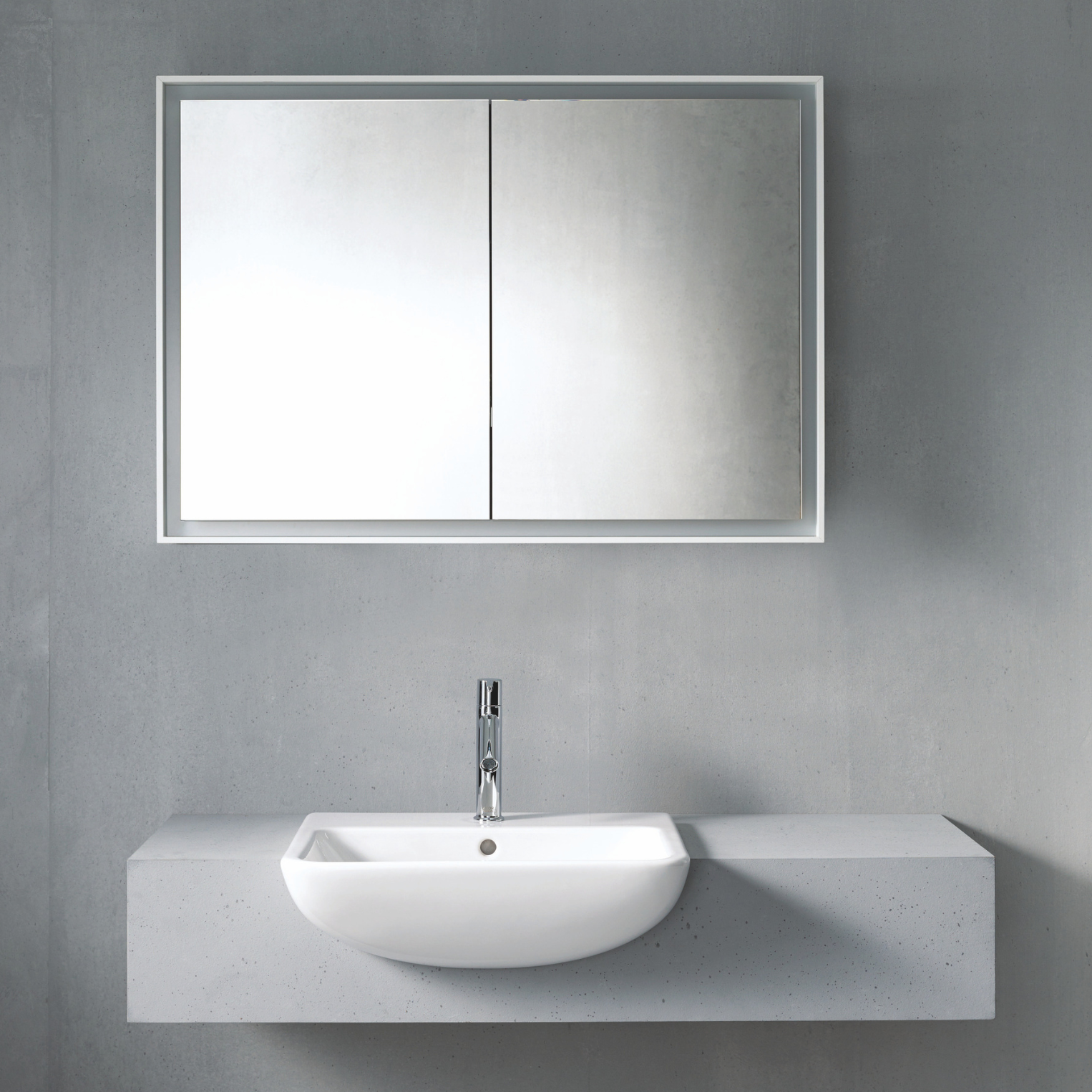 ME Starck Semi Recessed Washbasin 550mm Gloss