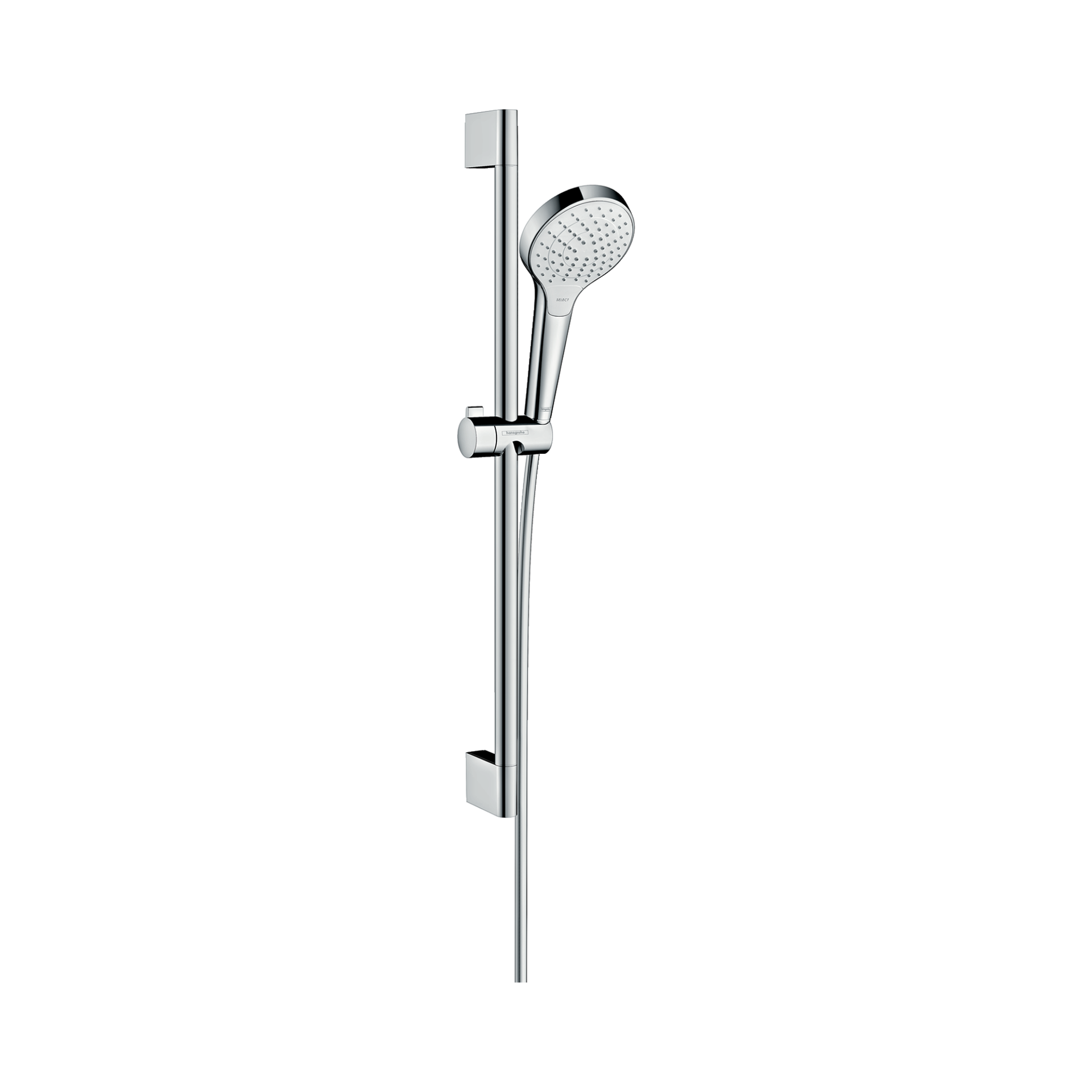 Croma Select S Shower Set 110 Vario EcoSmart Shower Rail 65cm White Chrome