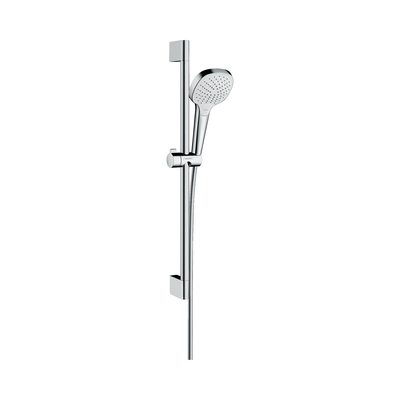 Croma Select E Shower Set 110 Vario EcoSmart with Shower Rail 65cm | White/Chrome