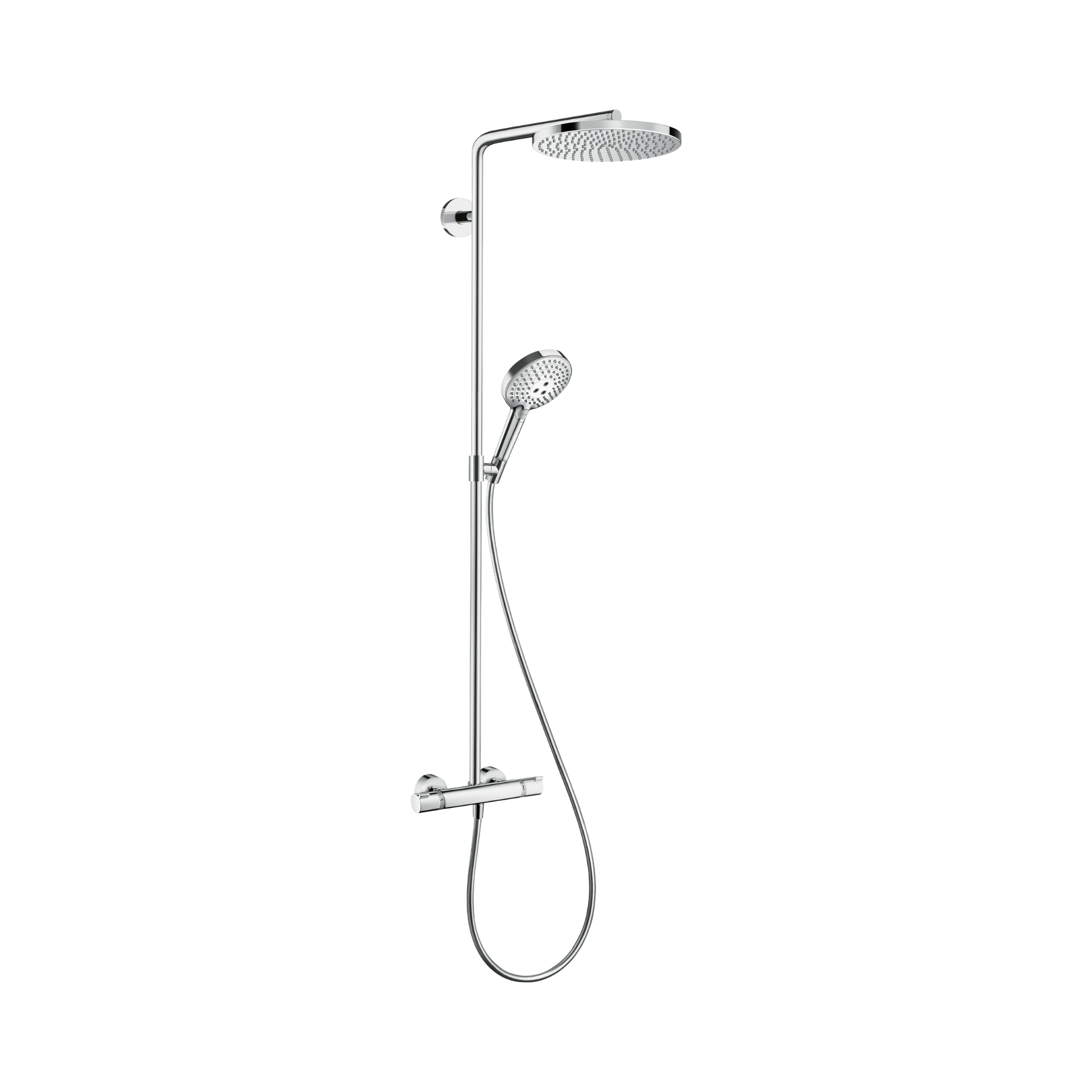 Raindance Select S Showerpipe 240 1jet PowderRain Thermostatic Shower Mixer Chrome