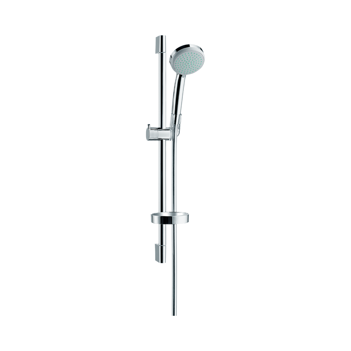 Croma 100 Shower Set Vario with Shower Rail 65 cm and Soap Dish | Chrome