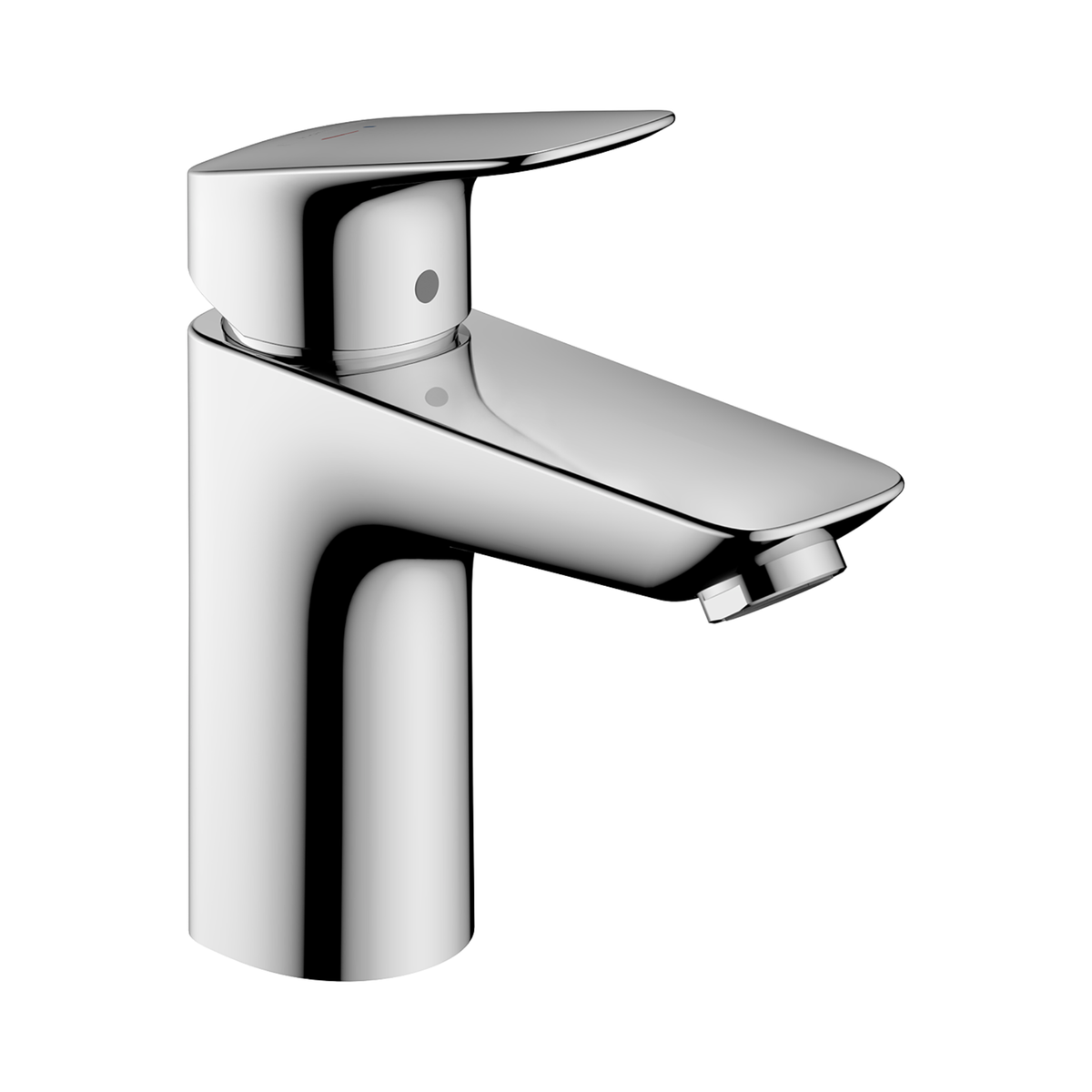 Logis Single Lever Basin Mixer 100 | CoolStart, Without Waste | Chrome