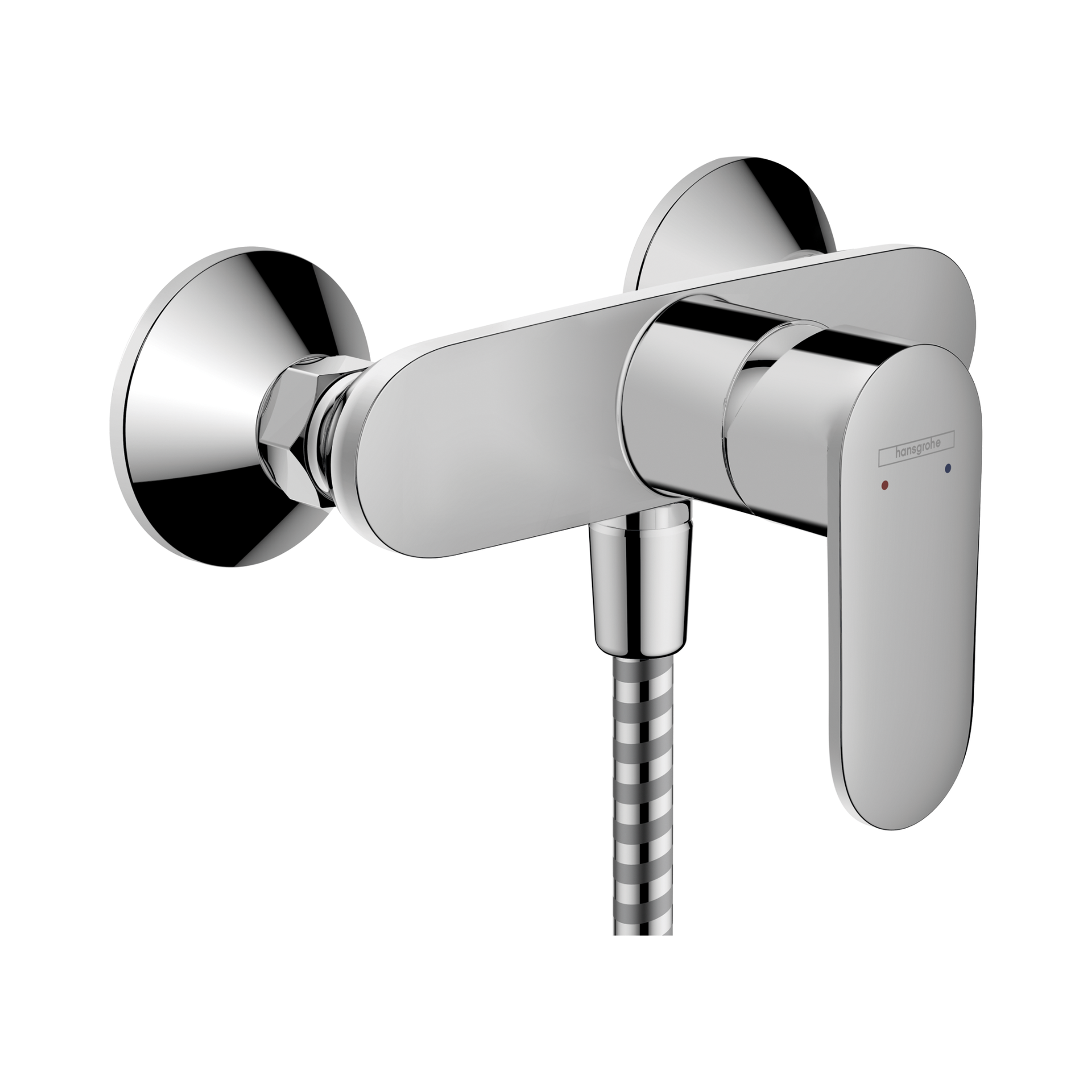 Vernis Blend Single Lever Shower Mixer Exposed Installation 2 Flow Rates Chrome