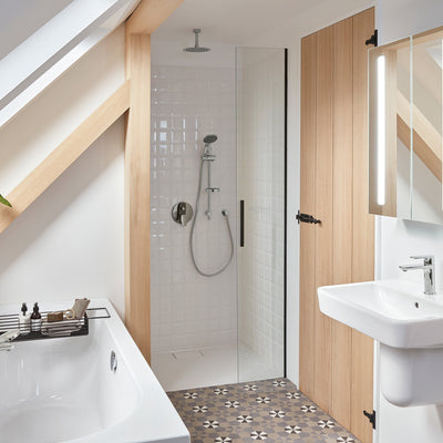 O.Novo 2-Outlet Concealed Single Lever Bath / Shower Valve with Diverter | Chrome