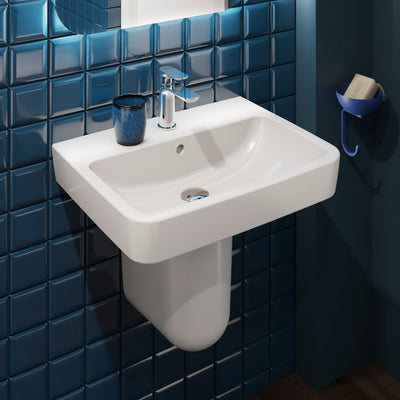 O.Novo Washbasin with Semi Pedestal