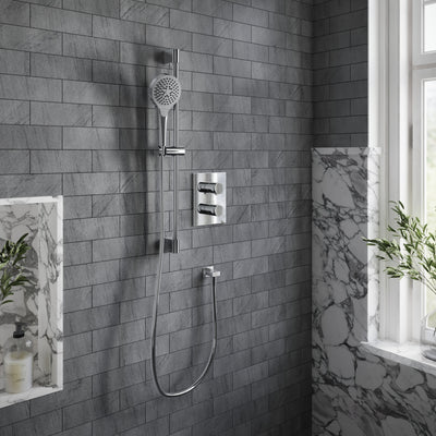 Verve Slide Rail Shower Kit with Three Function Handset