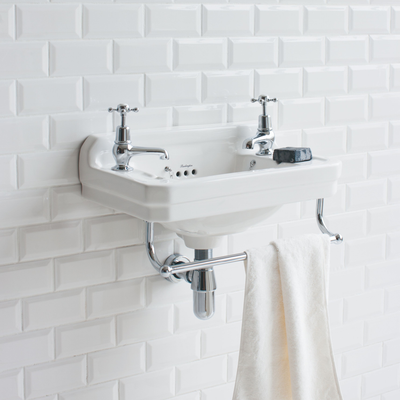 Towel Rail for Cloakroom 510mm Basin | Chrome