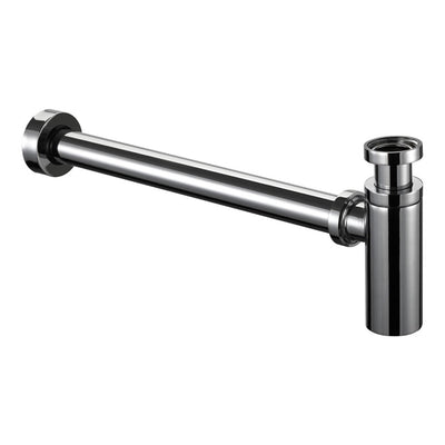 Flat Bottom Basin Bottle Trap | Chrome