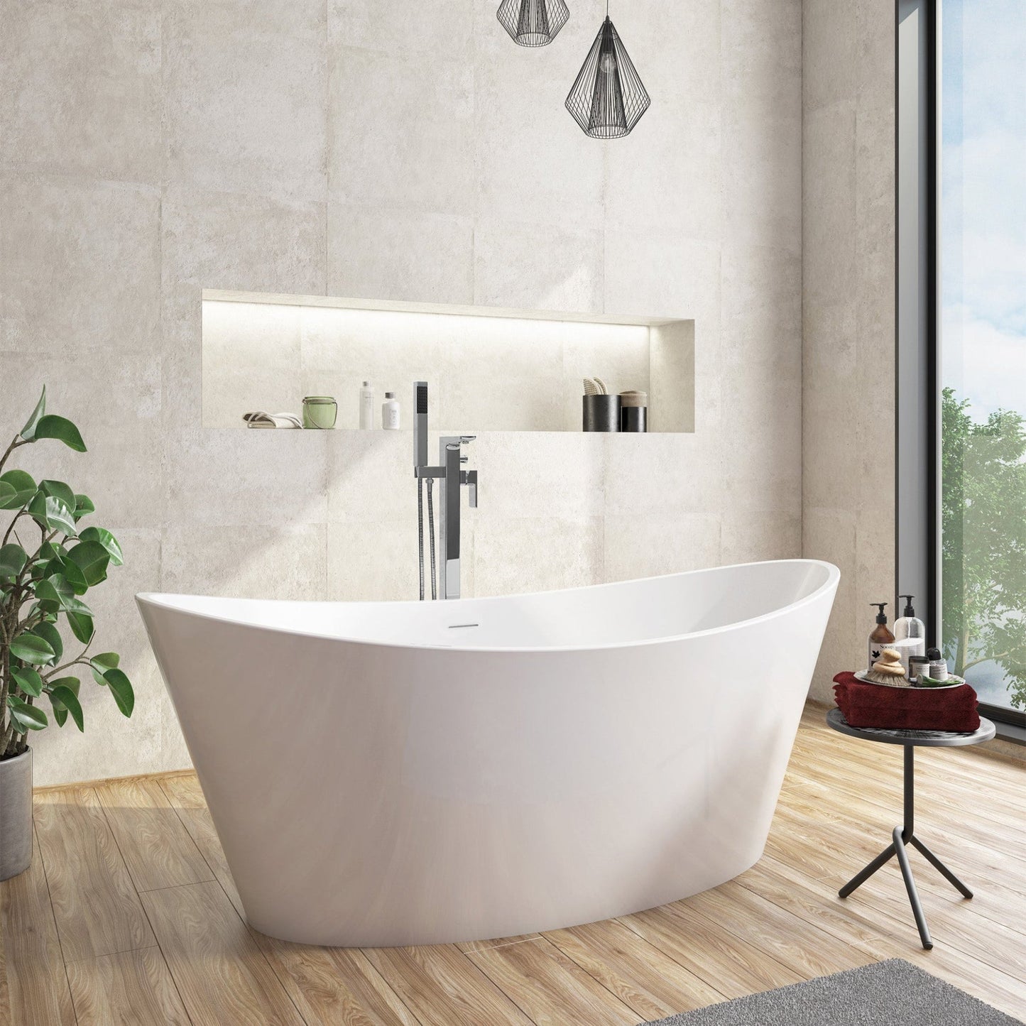 BATH-ARUBA - Arruba Freestanding Bath | White | Scudo | BATH - ARUBA - Soaque