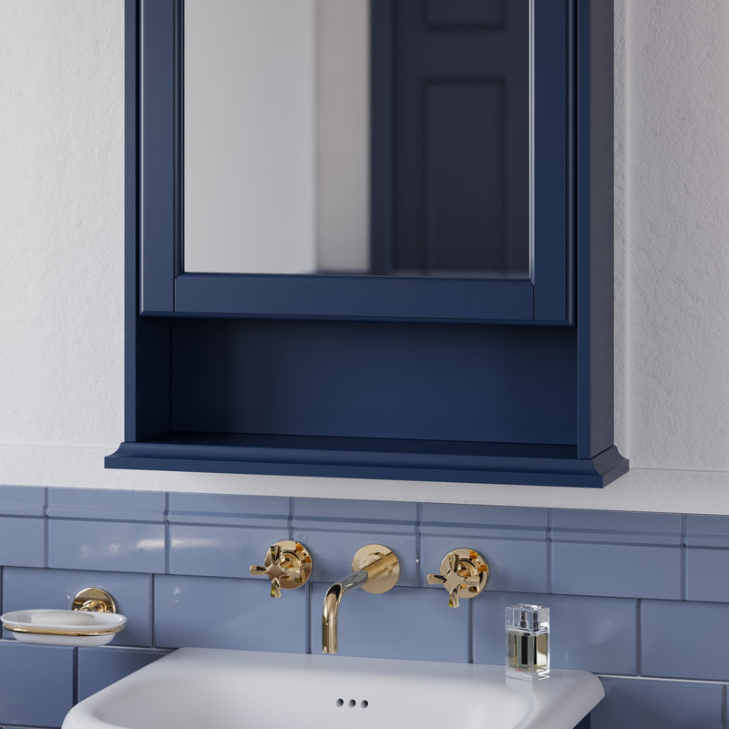 Riviera 3 Tap Hole Wall Mounted Basin Mixer
