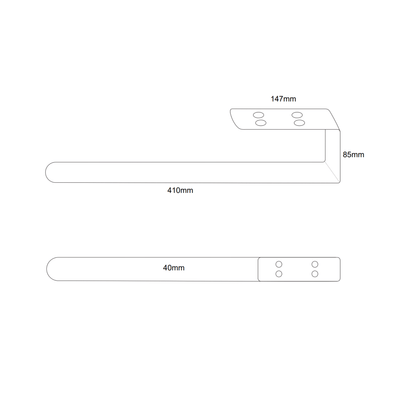 Bravo Towel Rail Holder for Bravo Vertical Radiators