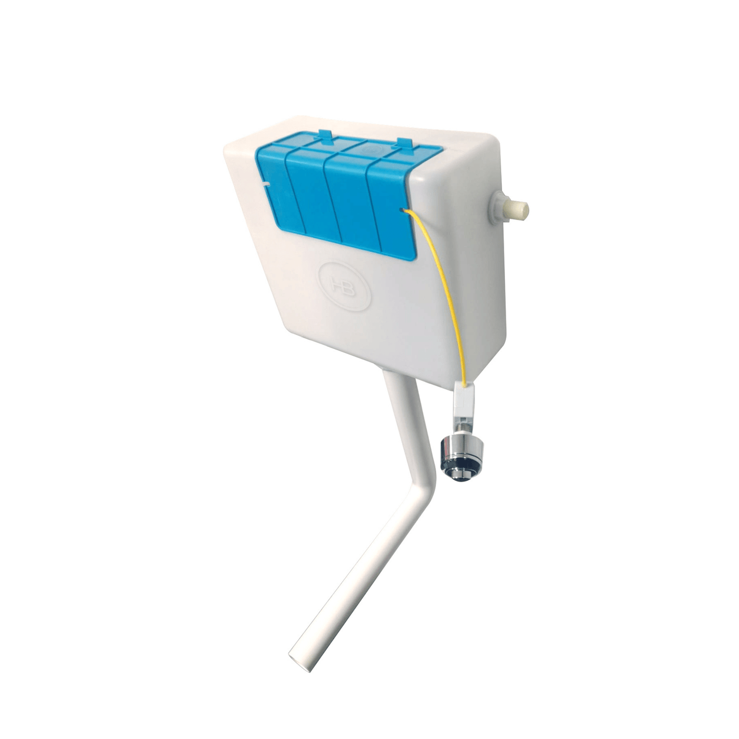 CISTERN002W - Concealed Cistern with Side Inlet & Chrome Push Button | Scudo | CISTERN002W - Soaque