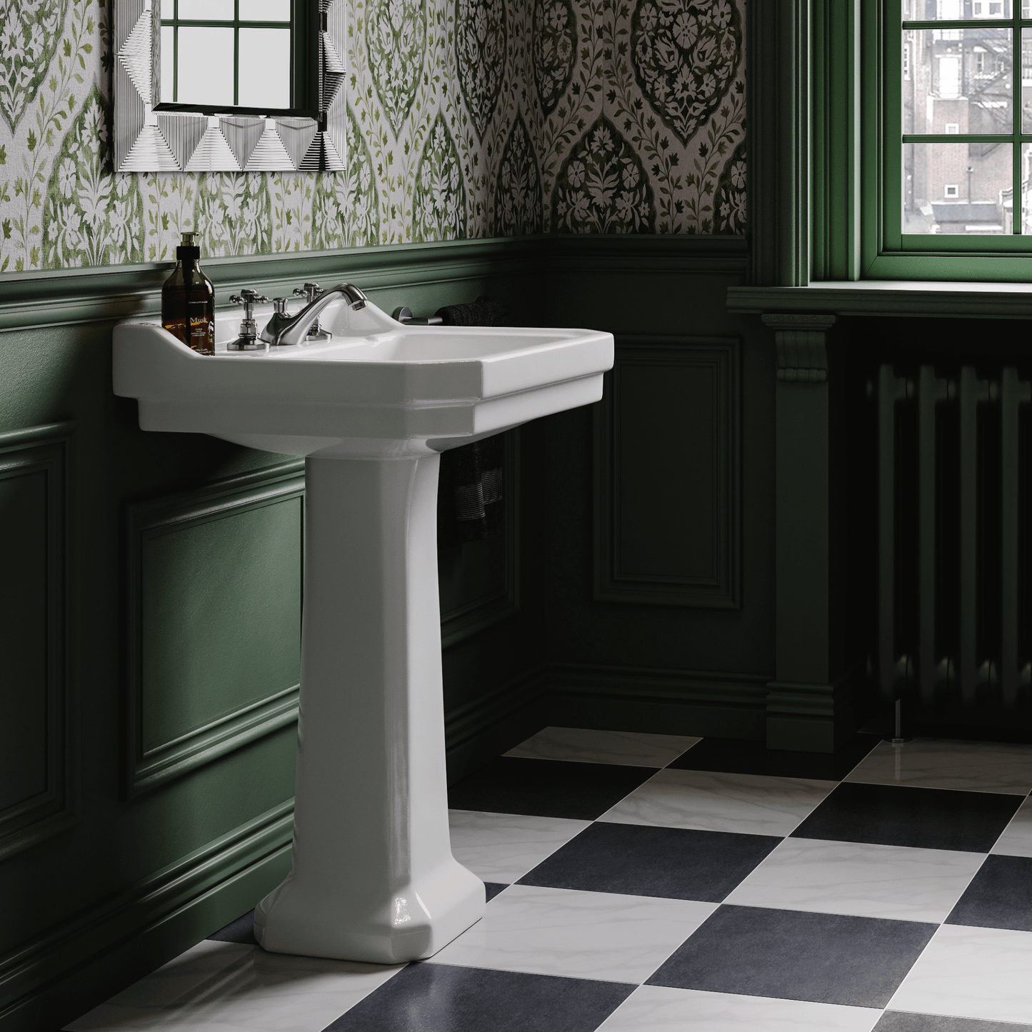  - Classic Basin 600mm & Pedestal - Soaque