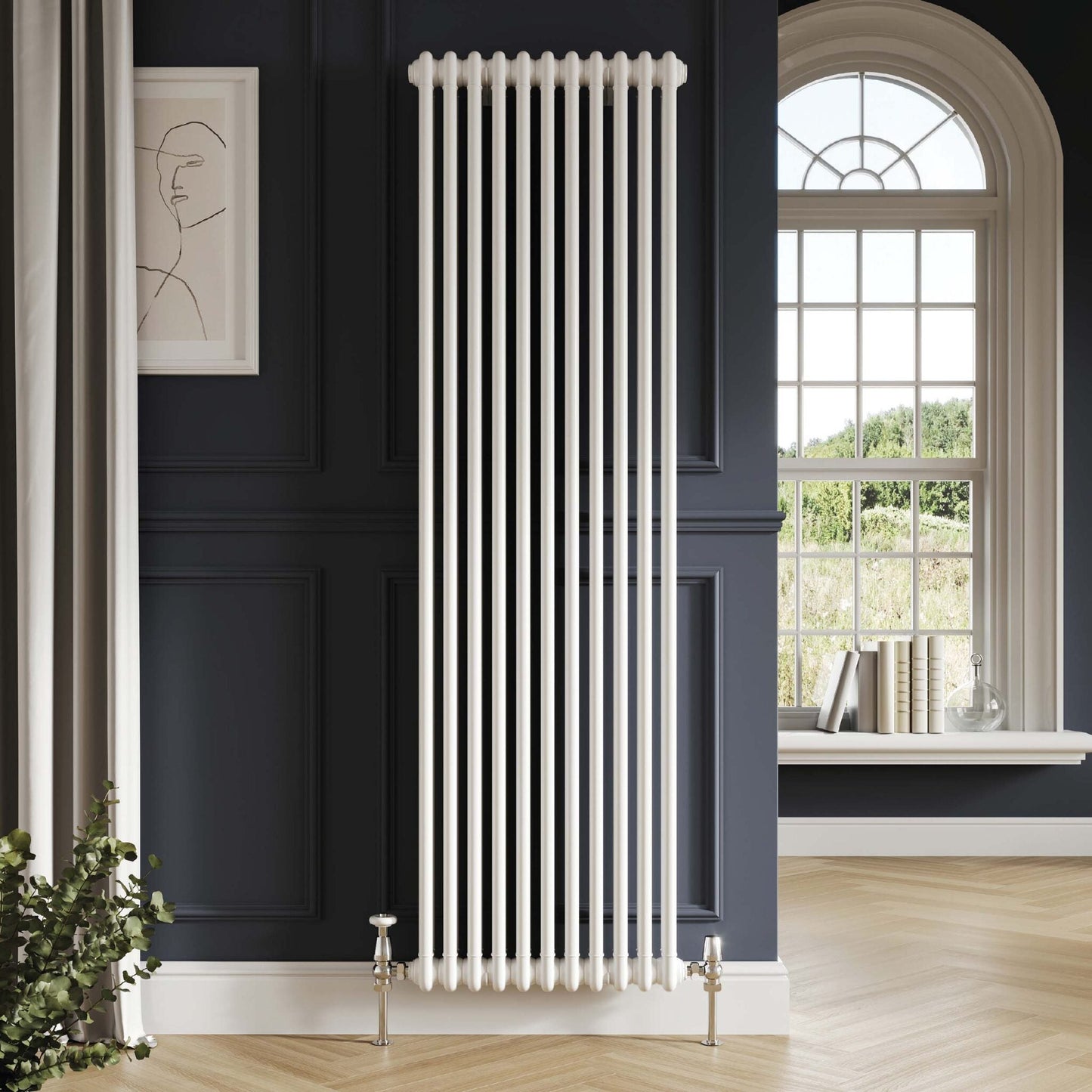 COL-2-180-52-W - 2 Column Vertical Designer Radiator 1800mm - Soaque