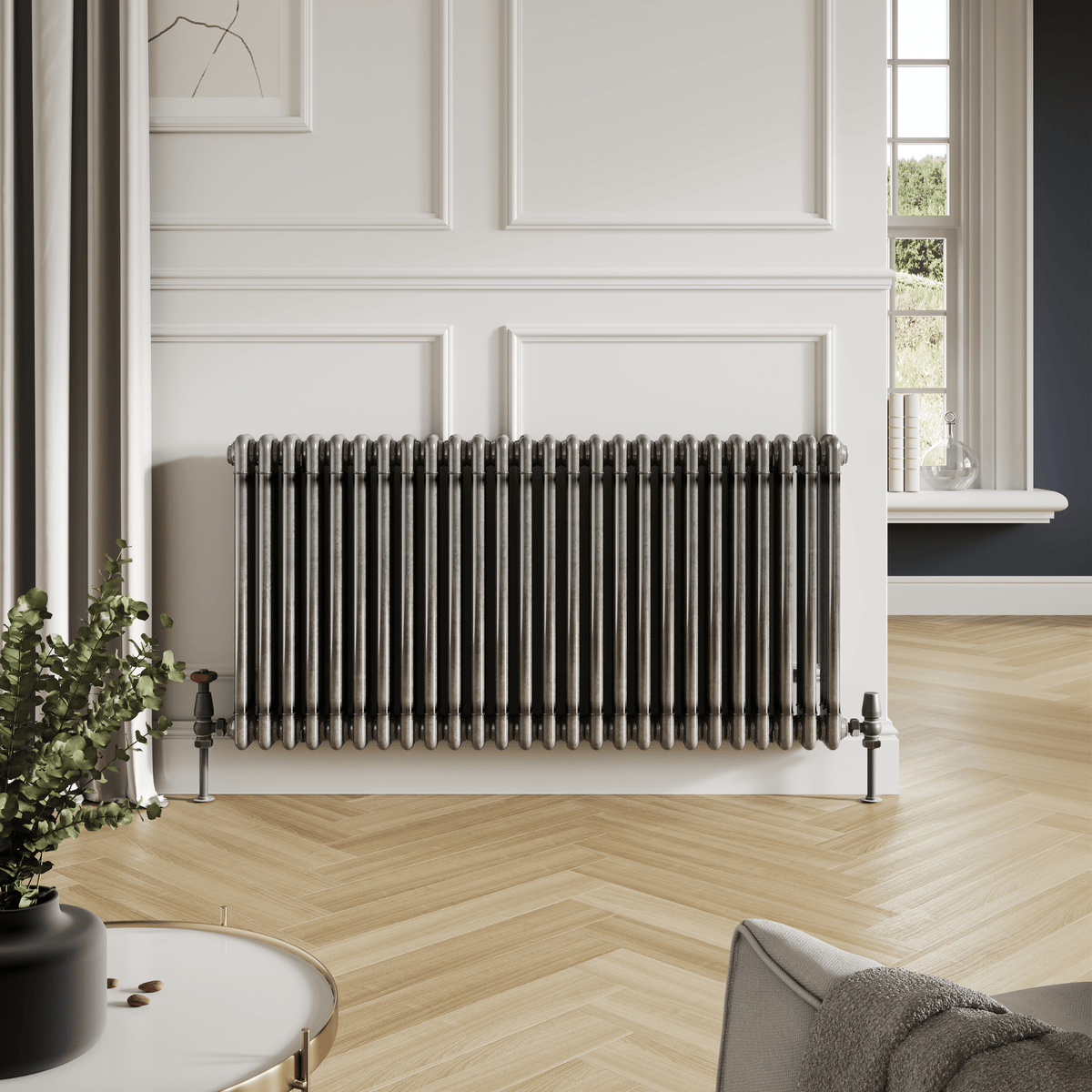3 Column Horizontal Designer Radiator 600mm
