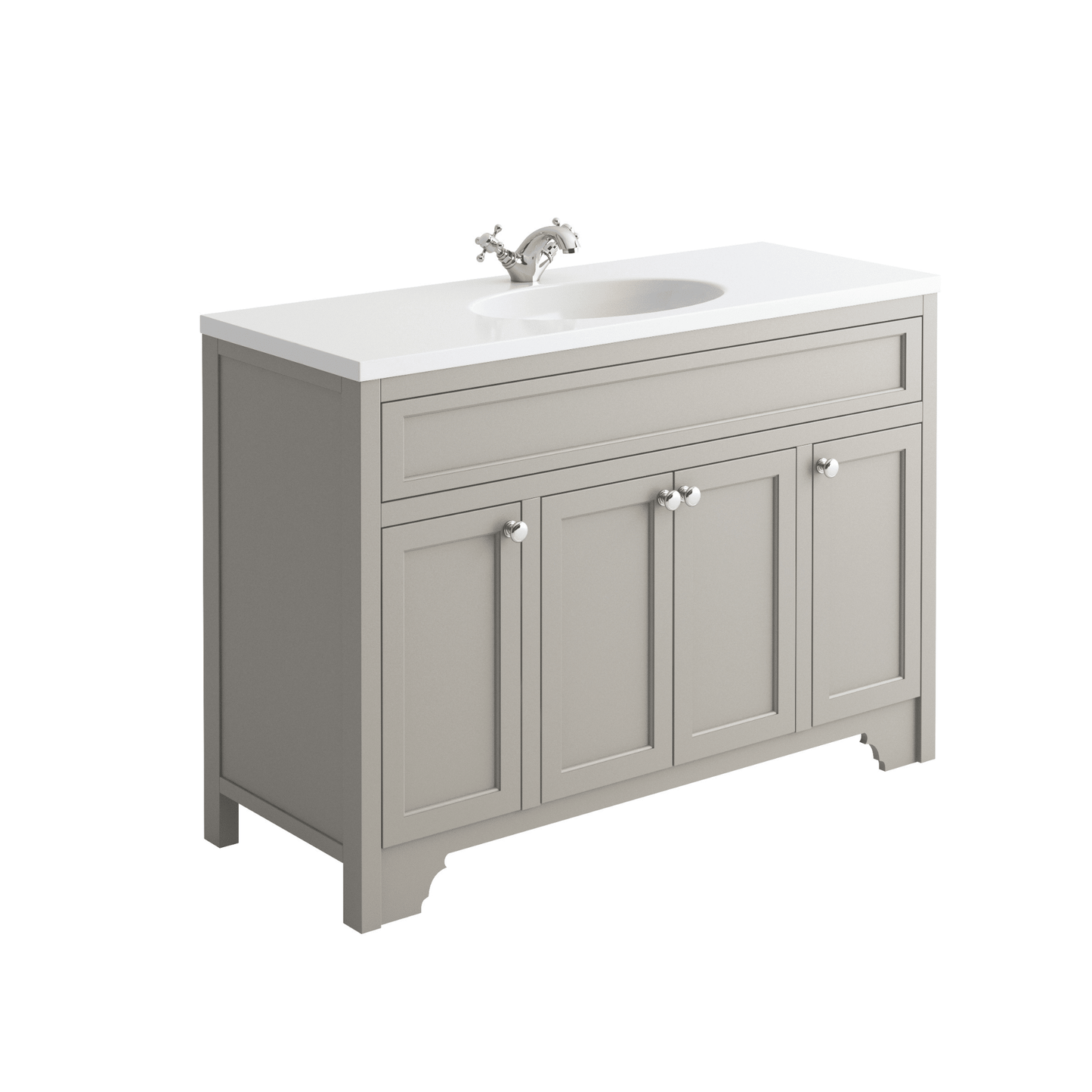  - Delamere Floorstanding Vanity Unit & Single Integrated Basin 1200mm - Soaque
