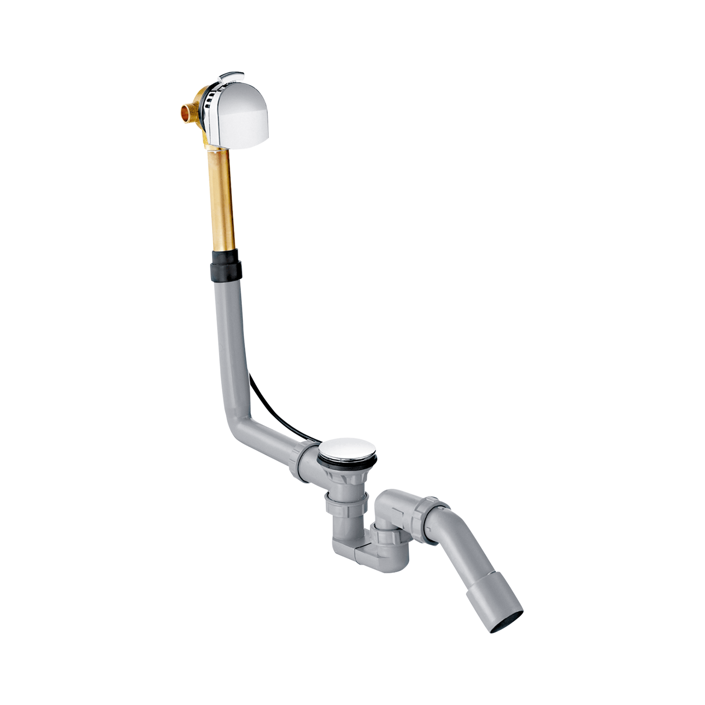  - Exafill Complete Bath Filler, Waste and Overflow Set for Standard Bathtubs | Chrome | hansgrohe | 58123000 - Soaque