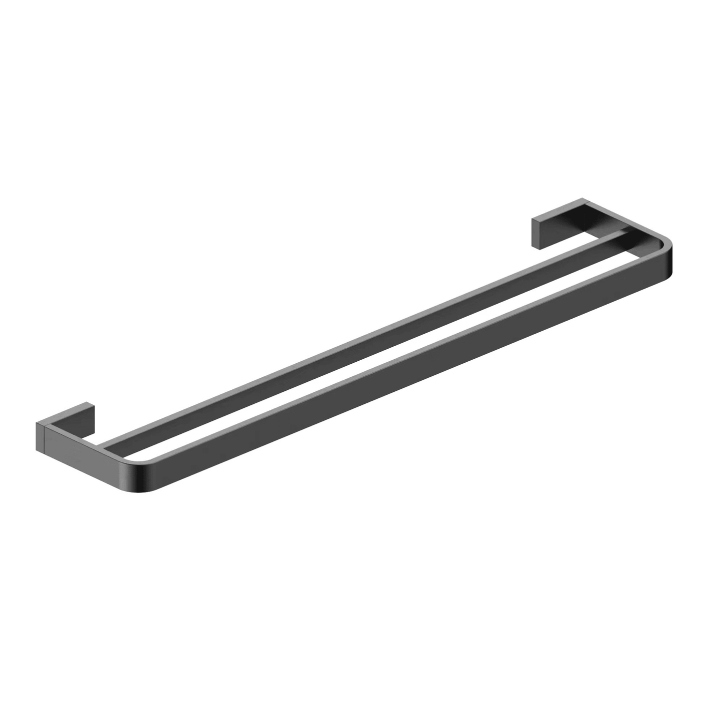 GUNACC-005 - Napoli Double Towel Rail | Gunmetal | Scudo | GUNACC - 005 - Soaque