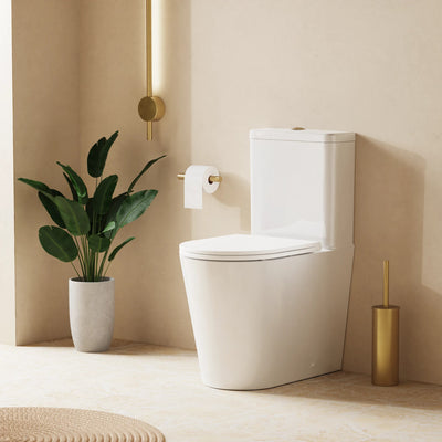 Mada Round Close Coupled Toilet & Soft Close Seat
