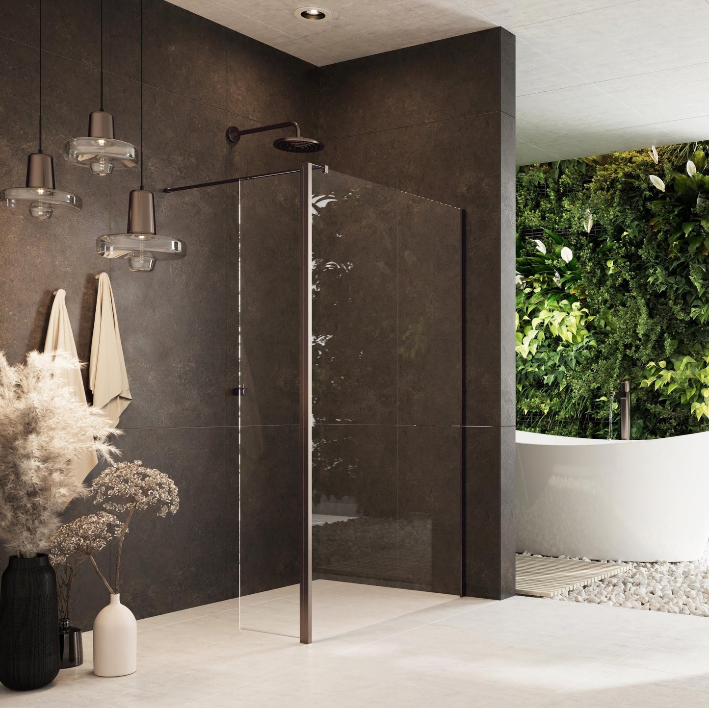  - Minos Walk in Recess Shower Enclosure with Deflector - Soaque