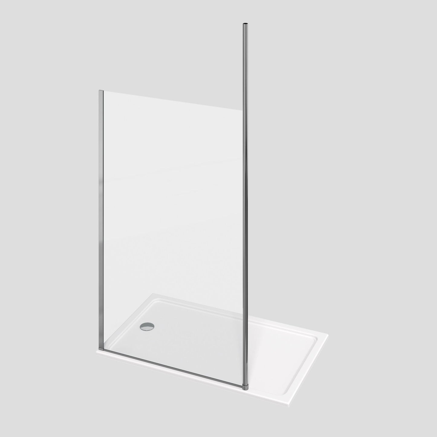  - Minos Walk in Recess Shower Enclosure with Floor To Ceiling Post - Soaque
